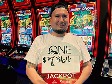 Michael F. won $7,864 playing Triple Fortune Dragon – Unleashed at Quil Ceda Creek Casino!