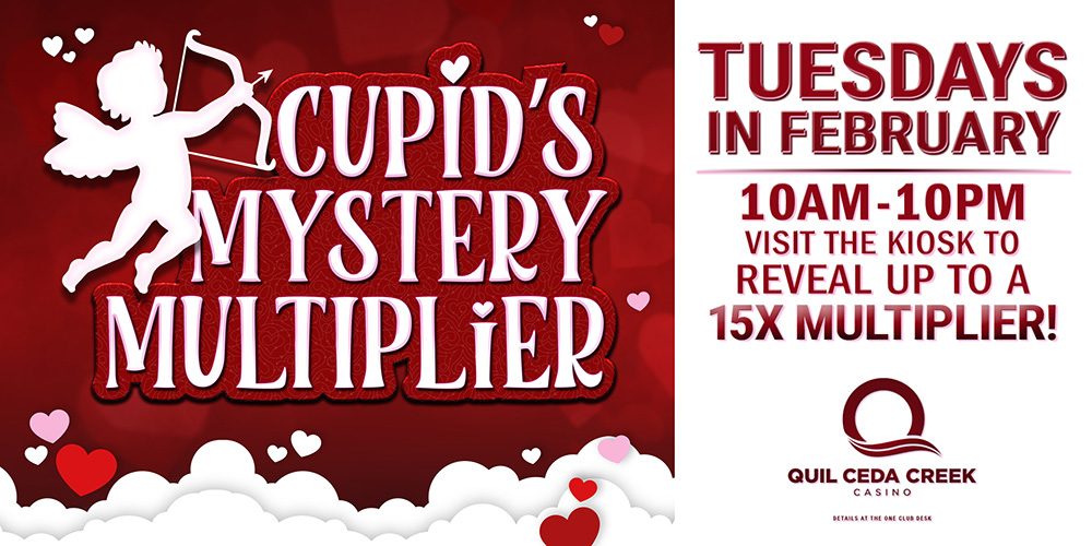 Get a sweet mystery multiplier up to 15X! Play the kiosk game to reveal your promo point multiplier. 
