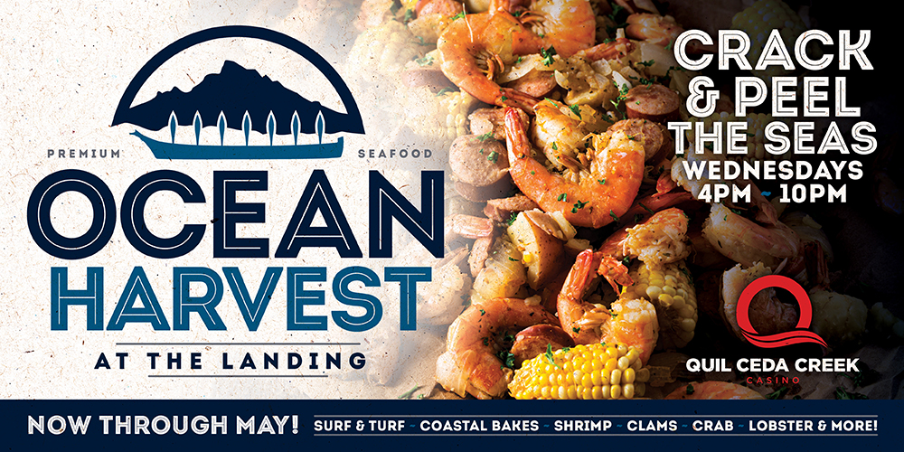 Quil Ceda Creek Casino - The Landing Ocean Harvest Seafood Special 2023.