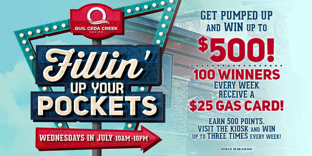 Get pumped up and win up to $500! Every week, 100 lucky winners receive a $25 Gas Card!