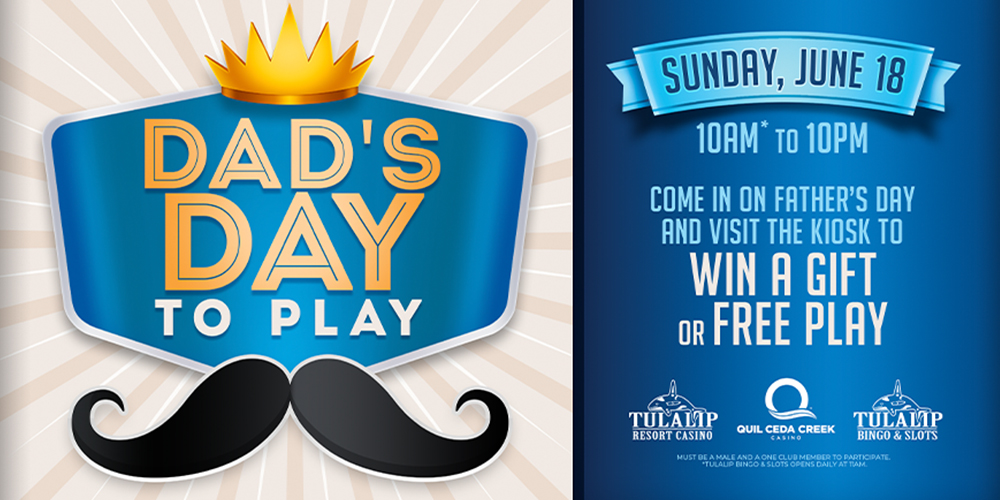 Celebrate Father’s Day with us and win up to $1,000 Free Play a $250 Cabela’s gift card or a multi-tool!