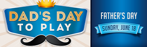 Celebrate Father’s Day with us and win up to $1,000 Free Play a $250 Cabela’s gift card or a multi-tool!