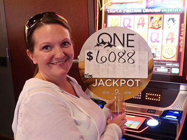 Ashley B. won $6,088 playing Triple Fortune Dragon - Unleashed at Quil Ceda Creek Casino!