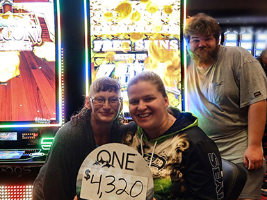 Destiny A. won $4,320 playing Rakin' Bacon Deluxe at Quil Ceda Creek Casino!