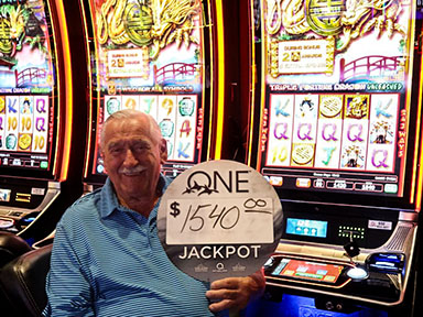 Francis Z. won $1,540 playing Triple Fortune Dragon Rising at Quil Ceda Creek Casino!