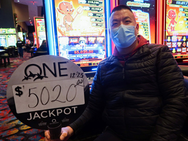Jay B. won $5,020 playing Smokin' Hot Stuff - Jackpot Respins at Quil Ceda Creek Casino.