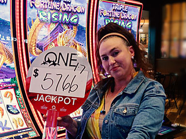 Kristine S. won $5,766 playing Triple Fortune Dragon - Rising at Quil Ceda Creek Casino!